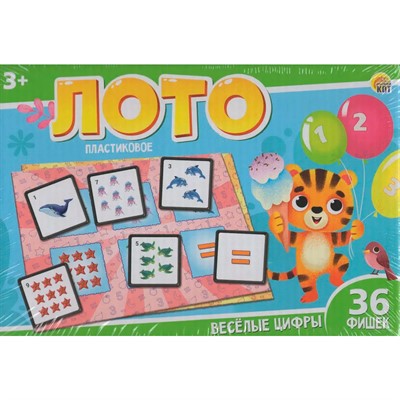 Лото Весёлые цифры ИН-4260 - фото 62816702