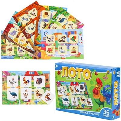 Лото Любимые животные ИН-4263 - фото 62817515