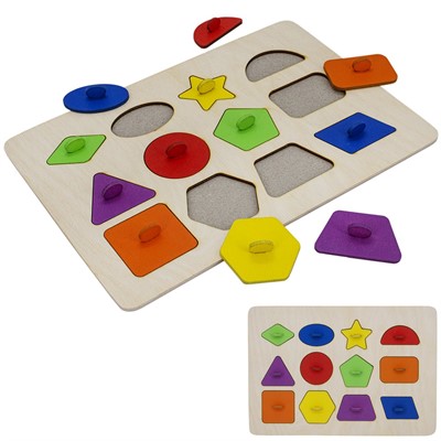 Деревянная Рамка вкладыш Геометрические фигуры ОА-00000021  /Арбо/ - фото 62817517