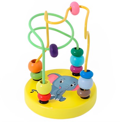 Деревянный Лабиринт Серпантин Слоник ИД-3157 - фото 62817545