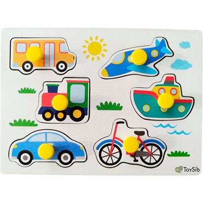 Деревянный Рамка вкладыш Поехали 02033 - фото 62817834