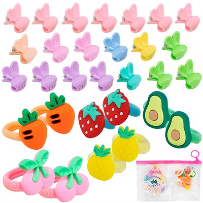 Набор заколок и резинок для волос FG250603014Z в сумочке Miss Kapriz - фото 62818127