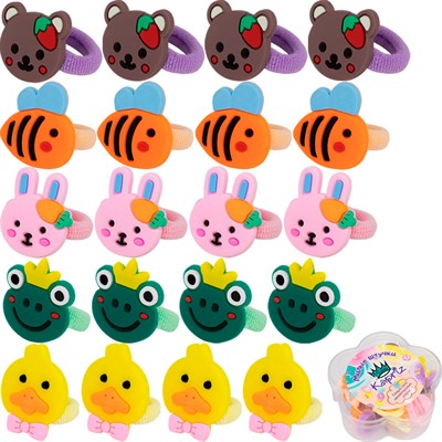 Набор резинок для волос FG250522010Q Miss Kapriz 20 шт в упак. - фото 62818132