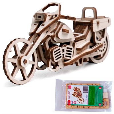 Деревянный Конструктор 3D Байк Майк 0070 - фото 62818367