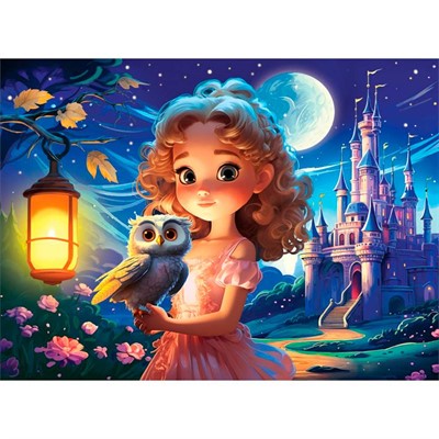 Пазл 160 Принцесса с совой Ф160-9475 - фото 62818452