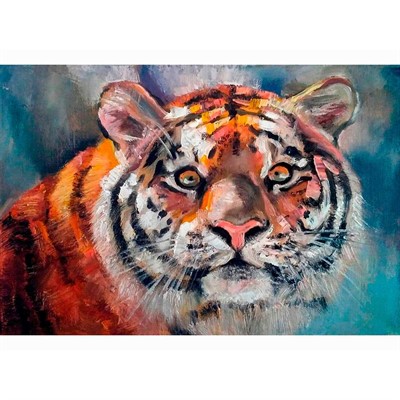 Набор для творчества Алмазная мозаика 17х22 см Взгляд тигра НД-0710 - фото 62818557