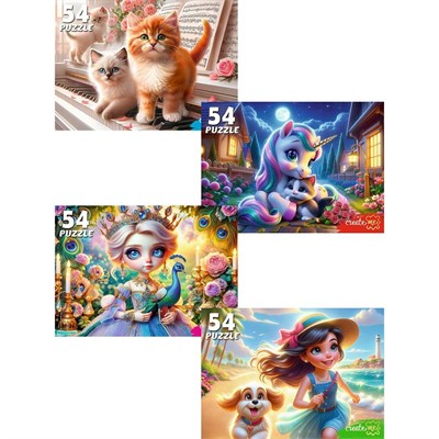 Пазл 54 Любимые пазлы для девочек П54-8711 - фото 62818608