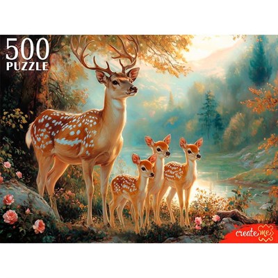 Пазл 500 Олени у озера П500-7619 - фото 62818680
