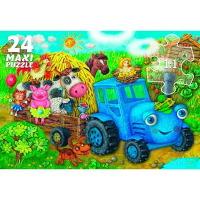 Пазл 24 Макси Веселый трактор №8 П24-7730 - фото 62818692