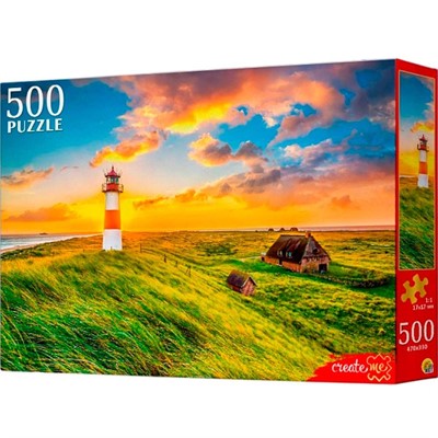 Пазл 500 Маяк на закате ШТП500-8715 - фото 62818693