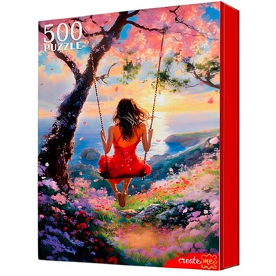 Пазл 500 Девушка на качелях Ф500-8720 - фото 62818697