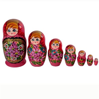 Деревянная матрешка 7 в1 расписная Р-45/757 - фото 62818728