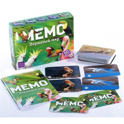 Настольная игра Мемо Пернатый мир 7952 - фото 62818737