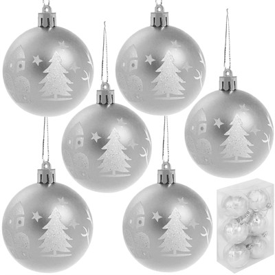 Ел.набор Шары 6см 6 шт FG250327429C-1 - фото 62818949