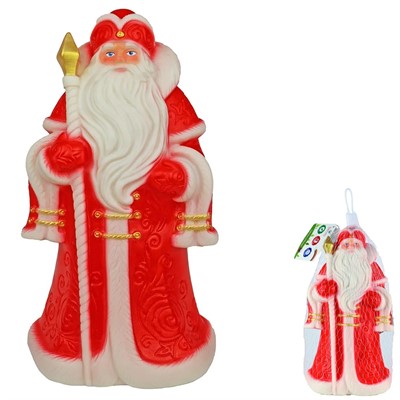 Кукла Дед Мороз 23 см в красном В4469 - фото 62818953