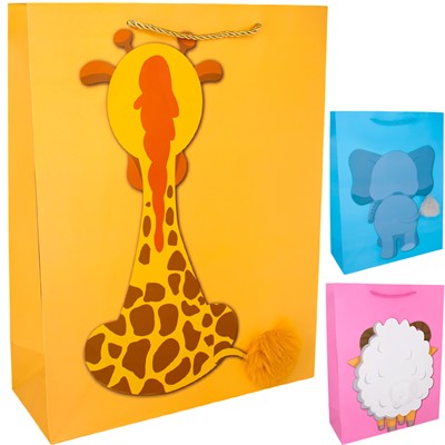 Пакет 31*40*12 см Звери с хвостиком 141V-1088 - фото 63430823