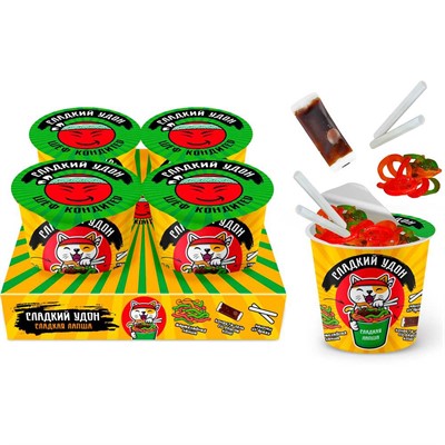 ШЕФ-КОНДИТЕР Сладкий удон с мармеладной лапшой (3 ингредиента) 78г КТ95321 - фото 63529399