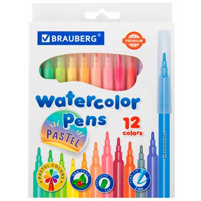 Фломастеры 12 цветов BRAUBERG PREMIUM 152197 - фото 64210144