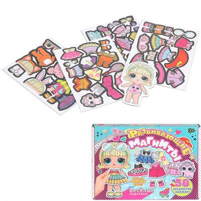 Игра Умка Веселые подружки.Развивающая на магнитах. 58 предм. Одежды 4630395030328 - фото 64899292