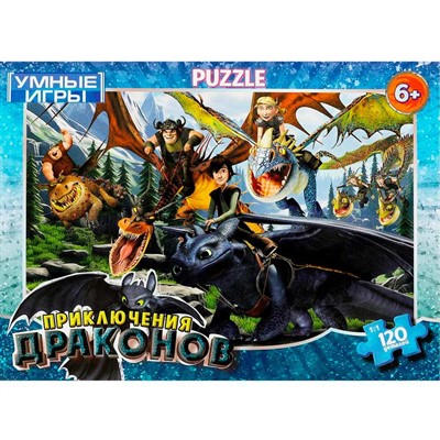 Пазл 120 Приключения драконов 4660254451414 - фото 64899355