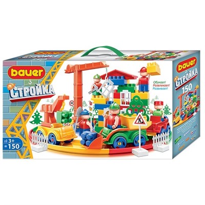 Конструктор Bauer 202 Стройка 150 эл. @ - фото 65341047