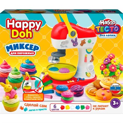 Набор для творчества Тесто для лепки Миксер для пирожных 33 см HAPPY DOH PDSET-125605-MIX - фото 65341213