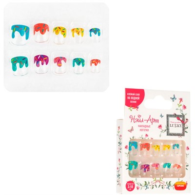 Ногти накладные Lukky Нэйл-Арт Cupcake 10 наклад.ногтей на клеевой основе,3-10 лет Т26628 - фото 65658464
