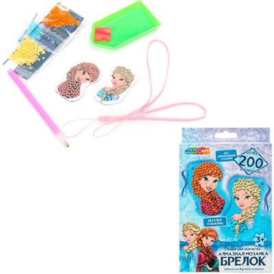 Набор для творчества Брелоки алмазной мозаикой Снежная принцесса MultiArt DIAKEYPRINC-126498 - фото 65868183