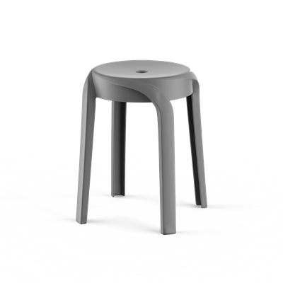 Табурет ECLER (серый) PP0006G  (от 12 шт) - фото 66020645