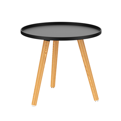 Стол журнальный TALVI черный (деревянные ножки) 1шт. PP0016BD (от 12 шт) - фото 66021026