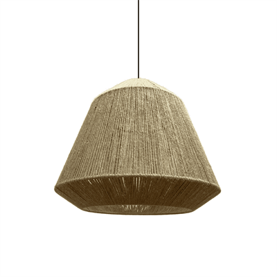 Плетеный абажур из джутового шпагата 50*45 см - фото 66456346