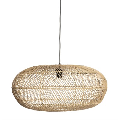 Плетеная люстра ротанг H70 D55 см - фото 66545030
