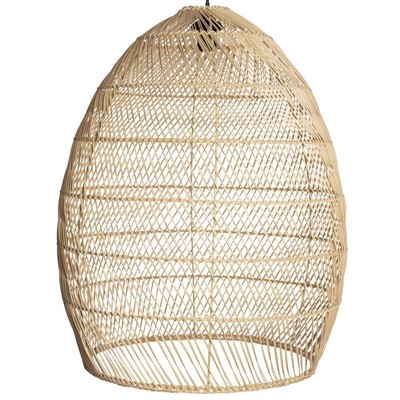 Плетеная люстра ротанг H70 D54 см - фото 66545036