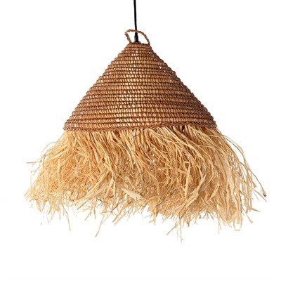 Плетеный абажур "Мохнатик" 35*50 см - фото 67035616