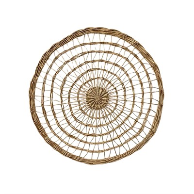 Плетеный абажур "Диск"/ Панно декоративное - фото 67197244