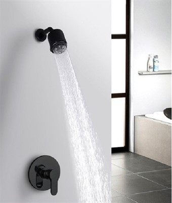 Bartin Встраиваемый душевой комплект со смесителем 1 режим TVZ-0895 Чёрный - фото 67452327