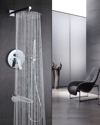 Marita Встраиваемый душевой комплект со смесителем 3 режима TVZ-8839 Хром - фото 67452329