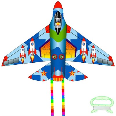 Воздушный змей 100 см Самолет FG250923034C - фото 69463929