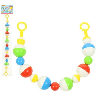 Погремушка подвеска Шарики 60 см 71613 П-Е /16/ - фото 69740166