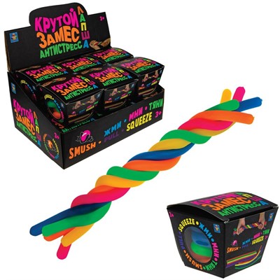 Игрушка Крутой замес Лапша тянущаяся, цветная коробка Т22591 1Toy - фото 69740941