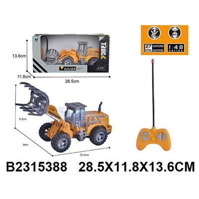Спецтехника на радиоуправлении 641-3 Трактор с вилами в коробке - фото 69741003