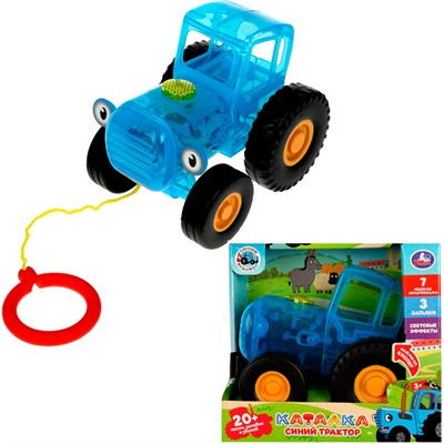 Каталка СИНИЙ ТРАКТОР 20 песен,загадок,звуков.свет HT848-R5 /72/ - фото 69741211