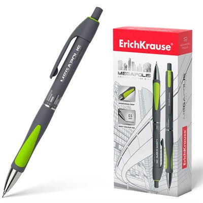 Карандаш ч/гр. 0,5 мм. механический MEGAPOLIS Concept 20340 /Erich Krause/ - фото 69741397