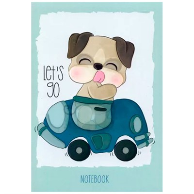 Записная книжка 32 л. А6 с Movie эффектом Щенок на авто С6261-05 - фото 69741587
