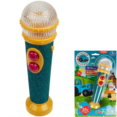 Микрофон СИНИЙ ТРАКТОР 20 песен,звуков и фраз.свет HT834-R12 /72/ - фото 69741682