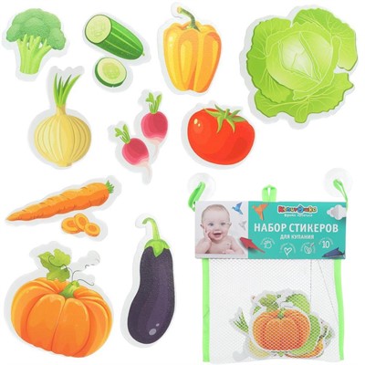 Набор стикеров Ева Овощи 10 шт, сетка КАПИТОШКА STICK72613 - фото 69742073