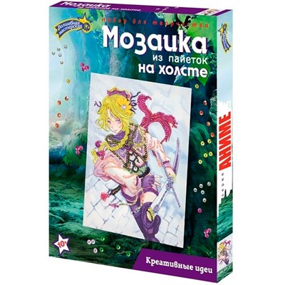 Набор для творчества Мозаика из пайеток Аниме Бегущая МХ-37 СТОК - фото 69742423