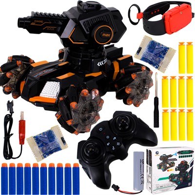 Машина на радиоуправлении YL-79-1 оранжевый в кор. - фото 69743350