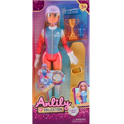 Кукла 616186 Сноубордистка в кор. - фото 69744190