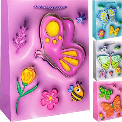 Пакет 18х8,5х24см Объемный.Бабочка 141V-941 - фото 69744368